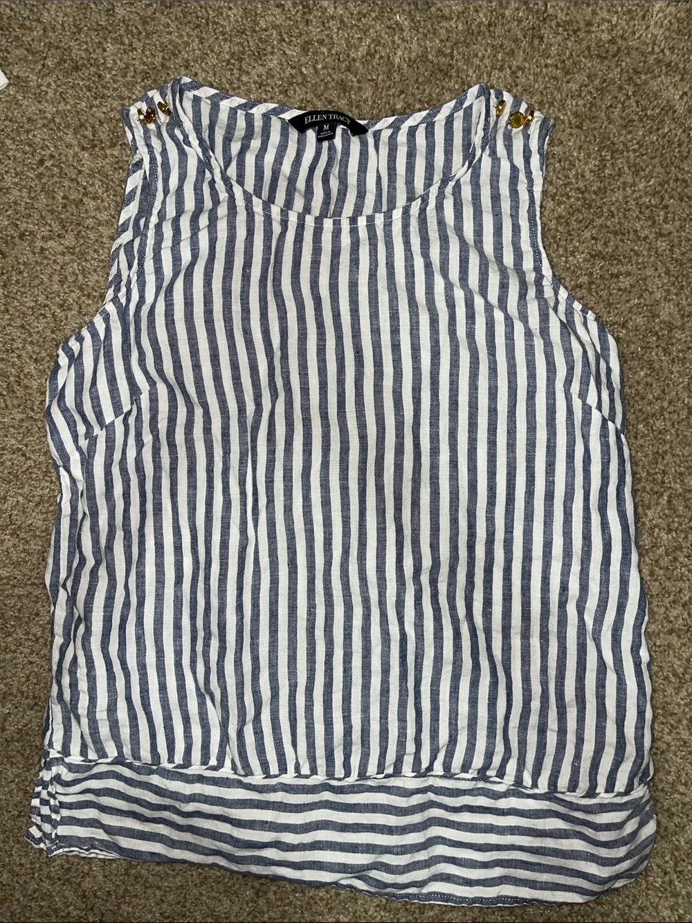 Ellen Tracy 100% linen top